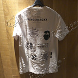 66香港代购6折i.t fingercroxx 16春夏男大胡子字母短袖T恤20098