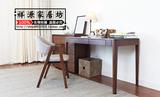 北欧式简约电脑桌小户型单人双人古朴电脑桌实木书房卧室简易书桌