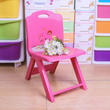 儿童小椅子可折叠靠背椅 塑料加厚幼儿园专用安全矮凳子包邮