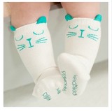 纯棉婴儿袜0-1-3岁男女宝宝中筒儿童春夏薄新生儿可爱短袜子