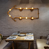 Loft美式创意水管壁灯 复古工业个性卧室客厅餐厅过道LED装饰灯具