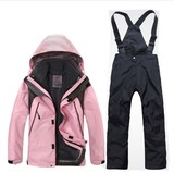 儿童冲锋衣套装男女童户外两件套三合一保暖外套儿童登山滑雪服