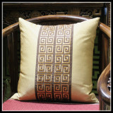 特价双面刺绣中式古典红木实木仿古沙发坐垫含芯靠枕靠垫抱枕成品