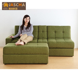 现代简约日式小户型客厅多功能带强大储物空间布艺组合沙发床特价