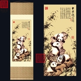 中国特色工艺品丝绸画卷轴画 出国外事礼品 送老外的礼物