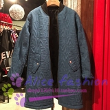 爱丽丝香港代购 Evisu 15年冬男两面穿棒球棉衣外套WT15QMCT1100