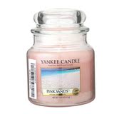 美国进口YANKEE CANDLE扬基粉色沙滩纯天然植物香薰精油香氛蜡烛