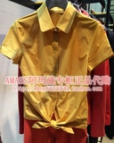 阿玛施正品代购夏款半袖衬衫黄色桔色白色4折5001-300189-116361