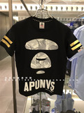 小小石香港代购 AAPE 16夏 女 迷彩猿人头脸短袖T恤2676