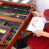 男女画笔套装美术绘画彩绘水彩笔蜡笔彩铅油画颜料礼盒儿童节礼物