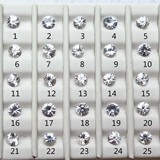 白色蓝宝石 裸石 钻石0.5克拉左右200一颗  彩色宝石戒指耳钉吊坠