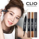 【持久防水】韩国代购 CLIO珂莱欧双头纹身液体眉笔+染眉膏不脱妆