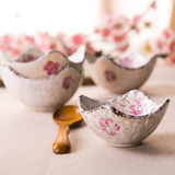 菜碗日式甜品碗创意酱料调味碗碟家用水果沙拉碗陶瓷可爱小吃碗