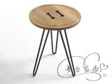 Round solid wood coffee table Mattia Albicini  Mattia Albici