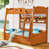 实木上下床双层床1.5米儿童梯柜床子母床高低床1.2米母子床柏木
