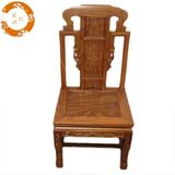 东洲红 非洲黄花梨木餐椅 凳子 圆桌椅 餐桌椅 缅甸花梨木实木椅