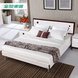全友家私床双人床欧式卧室组合套装家具四件套带床头柜床垫121801