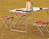 铝合金加厚型户外折叠桌椅旅行桌展业桌活动台