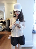 2016夏季韩版薄款糖果色V领修身针织开衫短款空调衫防晒衣女上衣