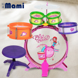 儿童仿真架子鼓玩具1-2-3周岁小孩爵士鼓打击乐器带凳子组合套装