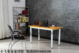 简易台式电脑桌长条书桌小型会议桌写字台双人学习桌家用办公桌子