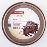 tescoma 泰斯科玛 黄金圆形弹簧扣烤盘(26cm) 纯平烤盘 不粘涂层