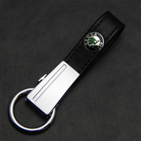 斯柯达钥匙扣适用于明锐昊锐昕锐昕动汽车真皮钥匙扣链圈挂件