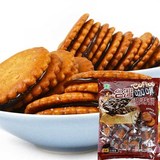 台湾进口零食 黑糖饼干 黑糖咖啡麦芽糖饼干夹心 早餐饼干 500g