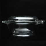 微波炉烤箱用 钢化玻璃碗 汤煲一碗两用带盖耐热专用防油加热盖罩