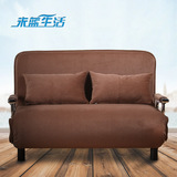 多功能折叠沙发床1.5米小户型单双人金属沙发布艺可拆洗简约现代