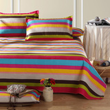 夏季必备老粗布双人床单/棉麻加厚加密床上用品/2*2.3米双人床单