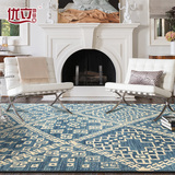 印度进口纯手工羊毛地毯客厅现代 简约时尚欧美式卧室床前边毯