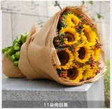 郑州鲜花速递 向日葵鲜花花束 时尚欧式鲜花
