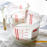 菲内克斯钢化玻璃带刻度量杯微波炉烤箱专用加热牛奶杯耐高温烘焙