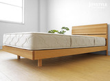 全实木床1.8米双人床1.5简约现代高档橡木床卧室家具可定制尺寸