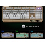 狼途金刚狼k001K003悬浮式金属机械手感键盘USB七彩背光键盘包邮