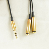 索尼SONY情侣耳机分线器 3.5mm毫米音频线 MP3耳机一拖二一分二