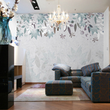 纺纸卧室沙发客厅背景墙大型壁画花卉北欧壁纸墙纸 个性艺术墙纸