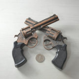 合金军事模型玩具左轮手枪转轮枪不可发射8090怀旧金属砸炮枪静置