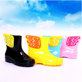 韩国加绒保暖儿童雨鞋冬季男童女童时尚防滑雨靴小孩水鞋宝宝胶鞋