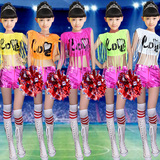 健美操服装拉拉团体比赛舞蹈演出服啦啦操服装啦啦队服足球宝贝服