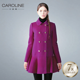 直销CAROLINE/卡洛琳13冬女大衣F6601102吊牌价3560