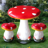 仿真蘑菇桌椅摆件花园公园摆设餐厅庭院室内室外茶桌家居装饰品
