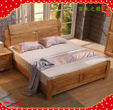 实木床双人床柏木双人床1.5米1.8现代中式婚床卧室家具全柏木家具