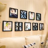 亚乐晶品韩式九宫格照片墙+相框墙创意组合挂墙 简约现代餐厅客厅