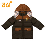 361度男童装羽绒服冬季新款中小男童保暖长款羽绒服K5565602