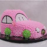 华艺仿真新款蛋糕模型小汽车粉色可爱创意样品摄影10橱窗厂家自营