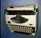 老式机械飞鱼打字机 古董机械打字机 真品非模型影视道具店铺摆件