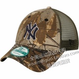 美国MLB代购正品New Era洋基棒球帽迷彩鸭舌帽子户外丛林网眼NY