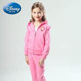 迪士尼童装 冰雪奇缘女童卫衣套装中大童纯棉两件套儿童时尚套装